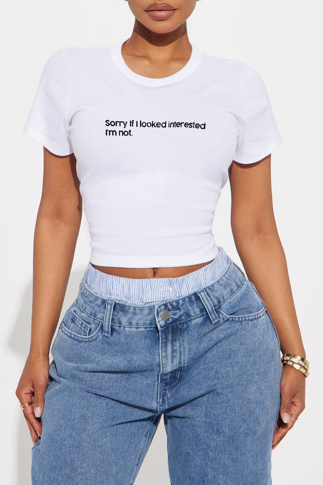 Not Interested Crop Top