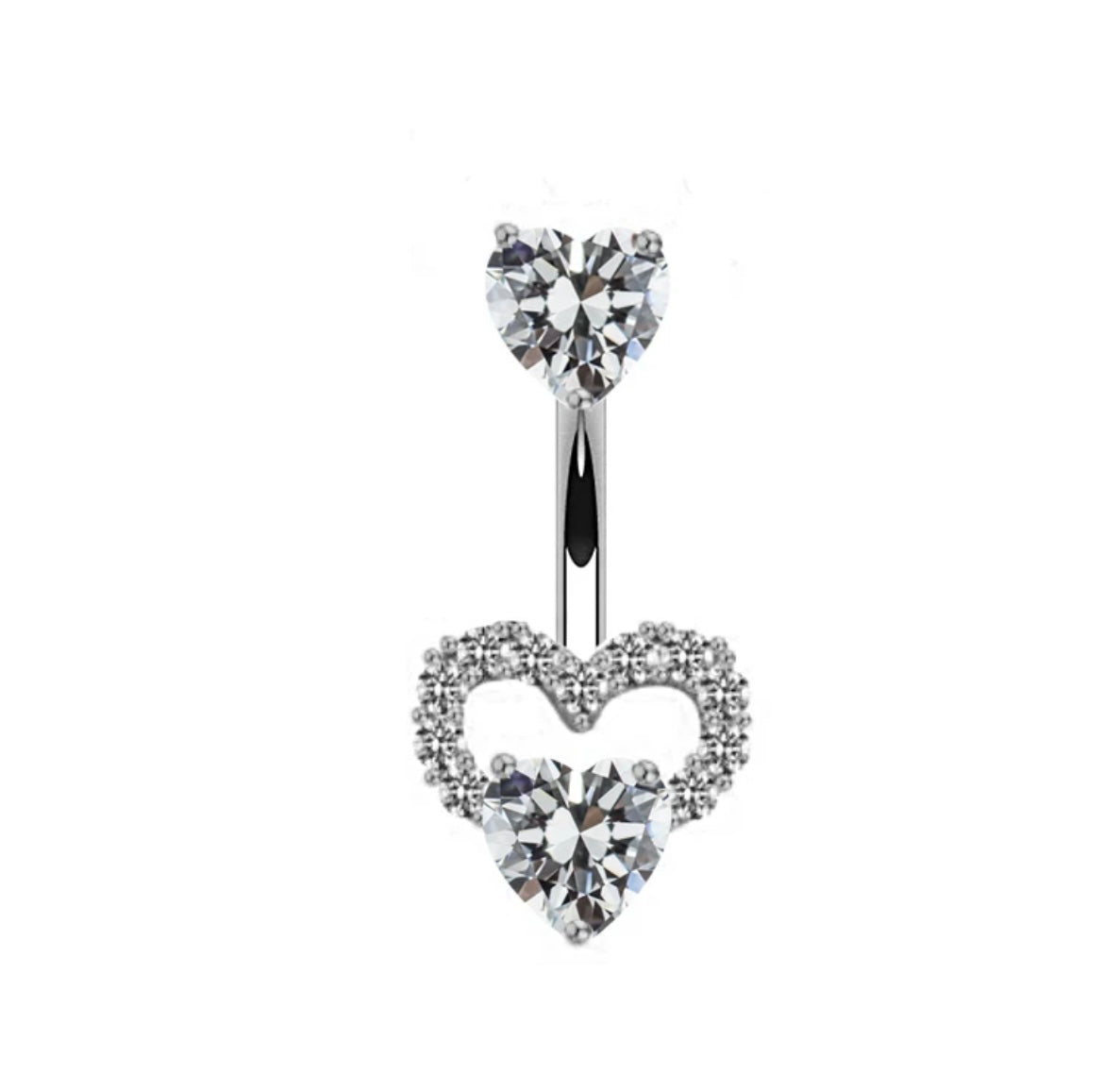 Heart Shaped Navel Rings