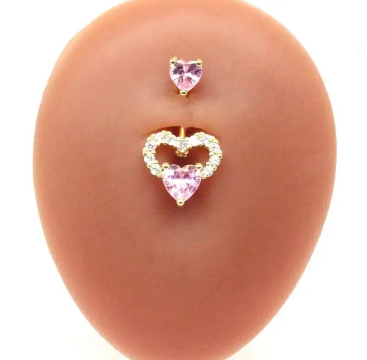 Heart Shaped Navel Rings